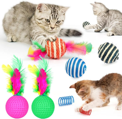 32-Pack Cat Toy Set – Interactive Kitten Toys with Tunnel & Catnip