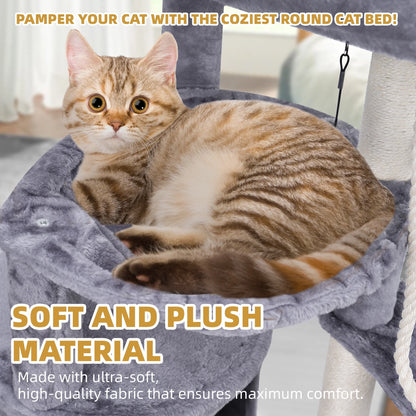 37.4" (95 см) Cat Tree – Tower with Scratching Posts & Condo