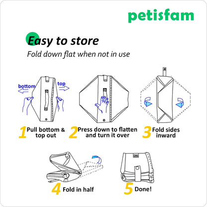 Portable Cat Travel Litter Box with Zipper Lid – Lightweight & Leakproof