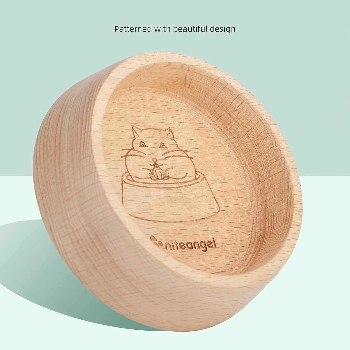 Wooden Hamster Feeding Bowl for Syrian & Dwarf Hamsters