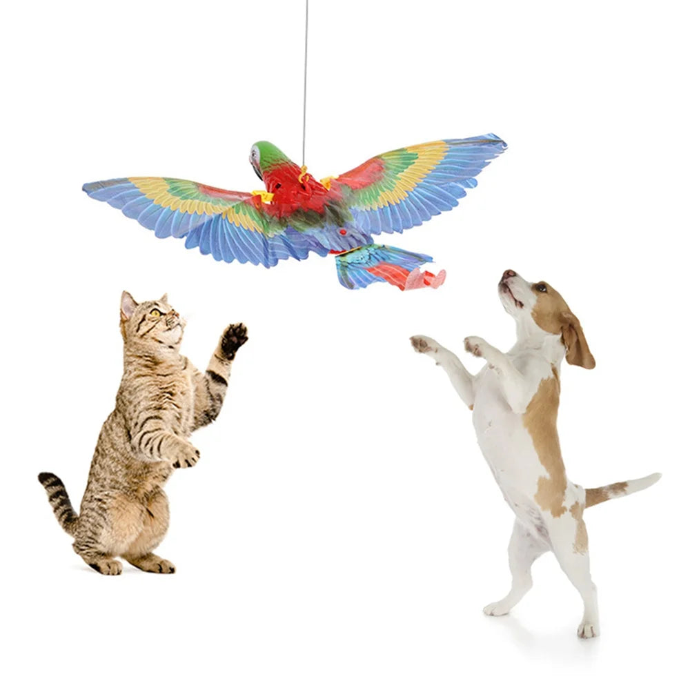 Electric Bird Teaser Toy for Cats – Interactive Parrot/Eagle