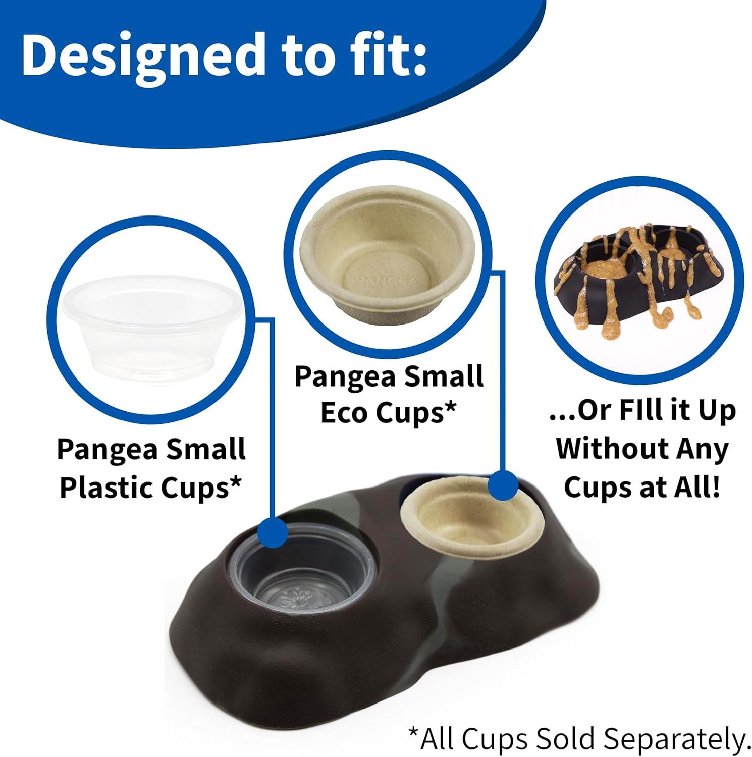 Eco Gecko Food & Water Bowl – Silicone Reptile Dish 3.125" × 5.5" (8×14 cm)