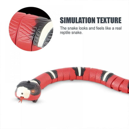 Electric Snake Cat Toy – USB Smart Sensing Simulator