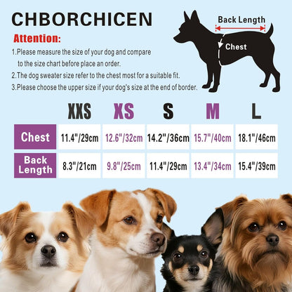 Dog Knit Sweater – Turtleneck Winter Pet Clothing (Sky Blue, M)