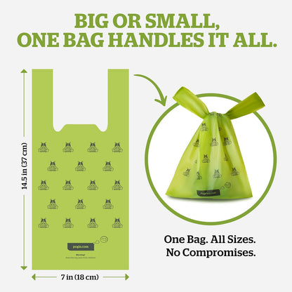 Pogi’s Dog Poop Bags with Handles – Extra-Thick, Leak-Proof, Large, Fresh Scent, 900 Count