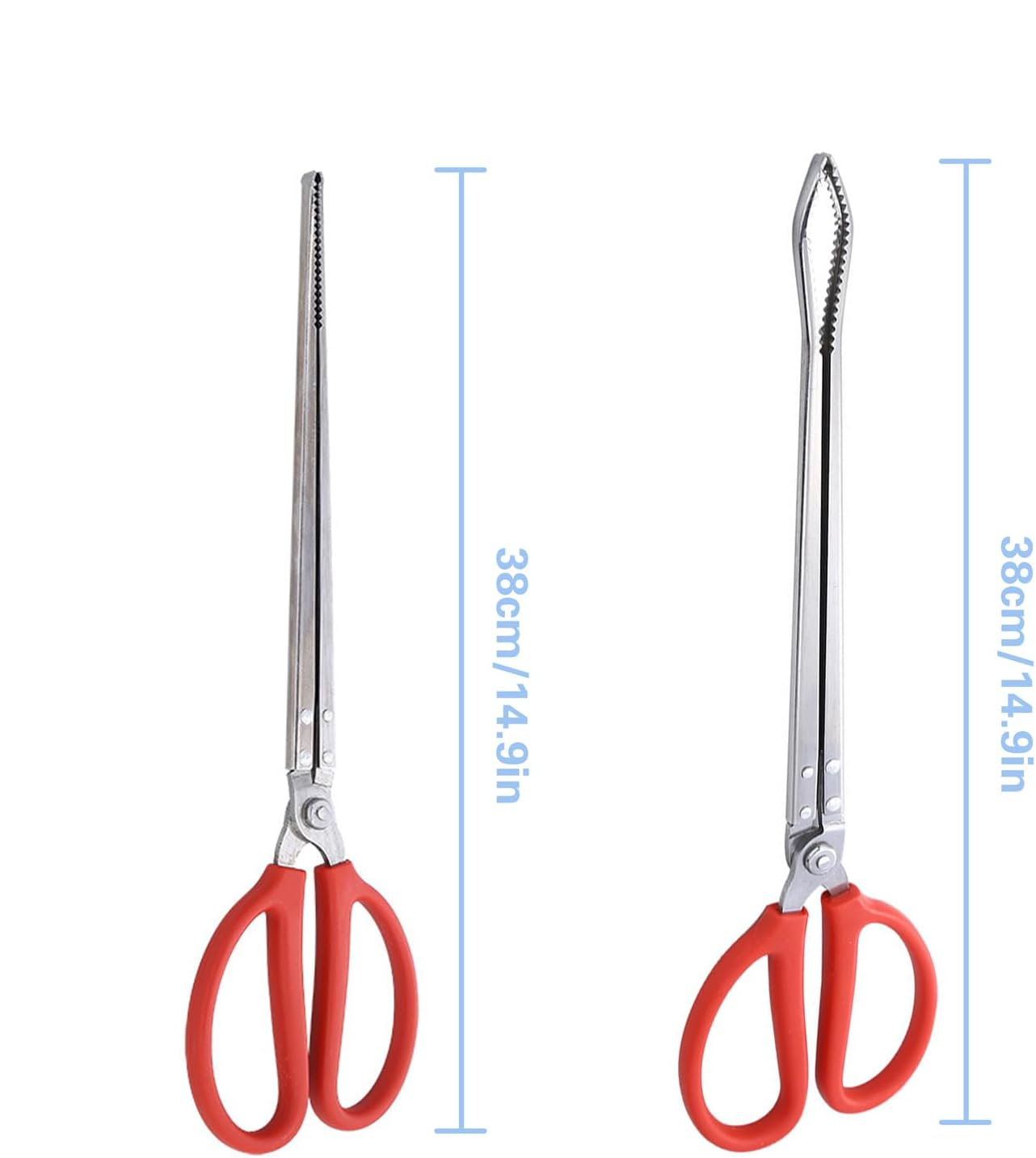 2-Pack Stainless Steel Snake Feeding Tongs 38 cm (15″) – Reptile Feeding Tool