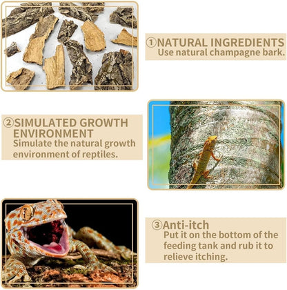 Natural Cork Terrarium Background Set, 15.7×11.8In (40 × 30 cm), 2 pcs